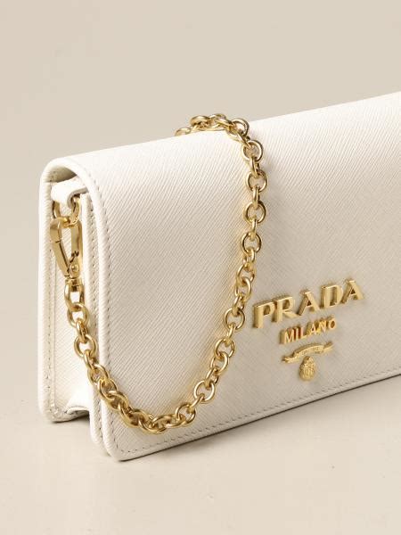 prada white chain bag|prada shoulder bag price.